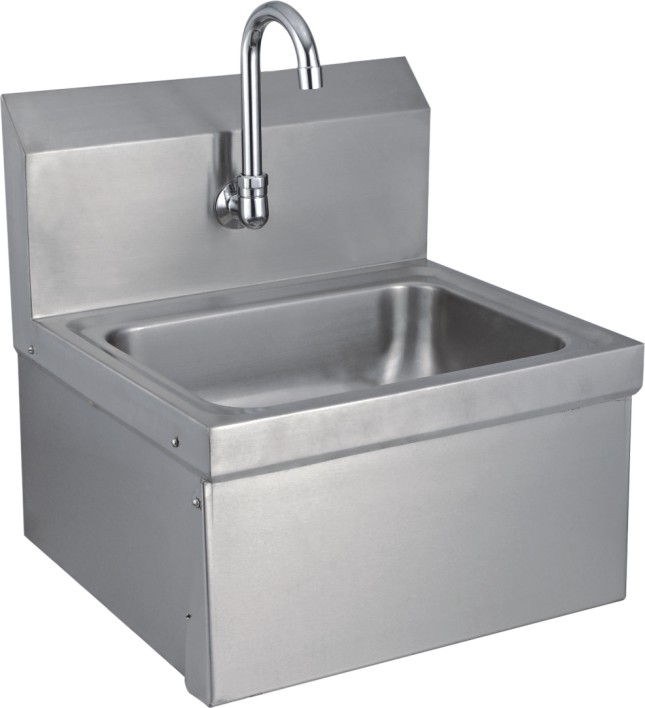 Knee Operated Hand Wash Sink Stainless Steel Knee Operated