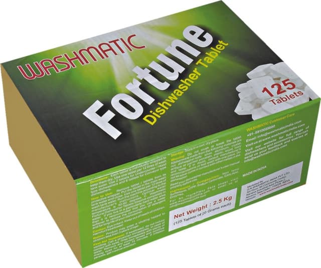 Washmate Fortune (Solid Detergent Tablet) 125 Tablets Per Pack
